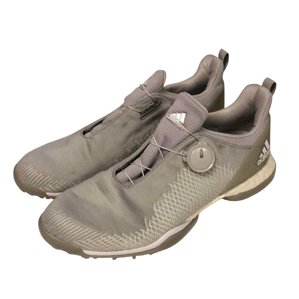 Adidas Forgefiber Boa Golf Shoes Sporty Women's sz 8 Grass Shoes Boost Sole Gray
